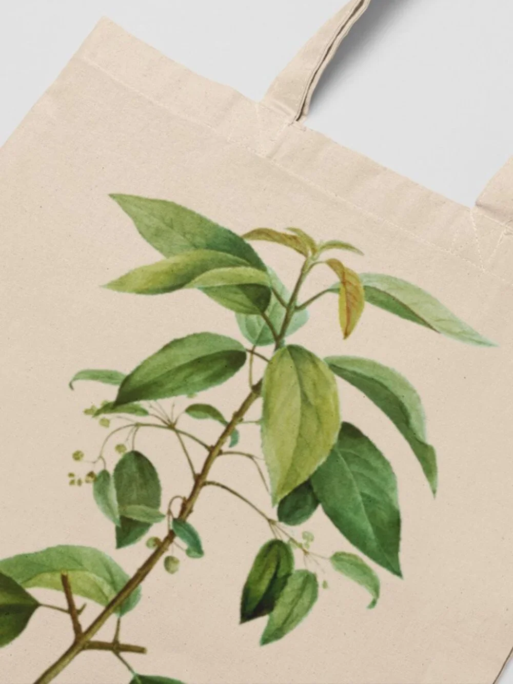 Maqui Vintage Floral Print Graphic Canvas Tote Bag